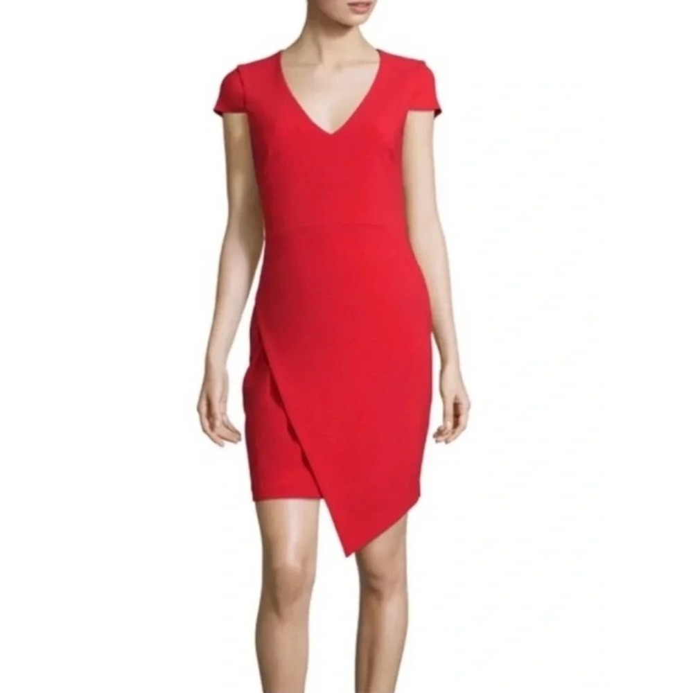 LIKELY Eleanor Asymmetrical Dress Size 0 Red Cocktail Date Party Holiday Chic
